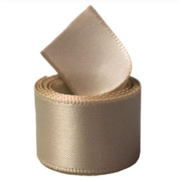 Papilion R07430538083550YD 1.5 in. Single-Face Satin Ribbon 50 Yards - Tan R07430538083550YD - main